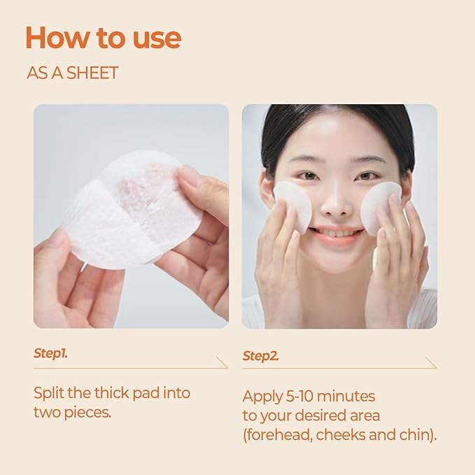 SKINFOOD Carrot Carotene Toner Pads, Hydrating & Soothing for Dry Skin, Instant Cooling, After Sun & Heat Care, Cotton Facial Toner Pads, Korean Skincare for Face (60 Counts)