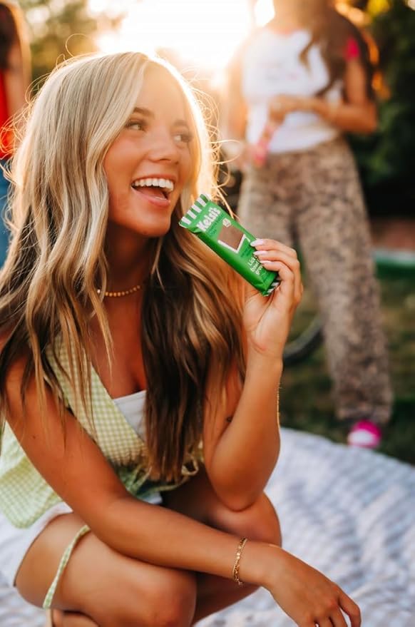 Kelsi's Mint Chocolate Crunch Brownie Batter Bites, 8 pack - Whole Ingredients, Healthy Brownie Bites, Dairy Free, Gluten Free, Soy Free Chocolate, Zero Refined Sugar, Paleo, Minimally Processed, Healthy Snack Alternative for Adults & Kids