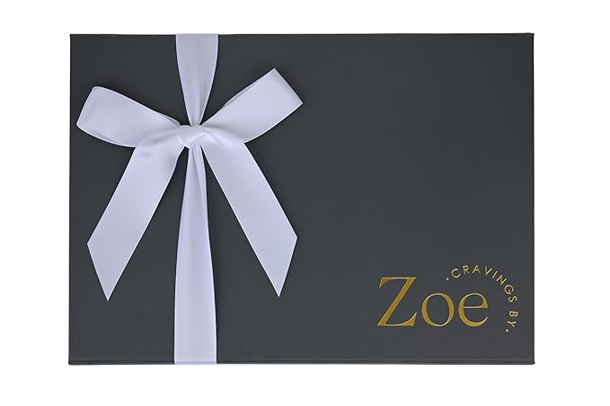 CRAVINGS BY ZOE Valentines Day and Birthday Chocolate Covered Cookies Gift Basket | 12 Count | Kosher Milk & Dark Belgian Chocolate Gourmet Food Gift Box | Thank You, Candy Gifting Men Women Him Her Mom