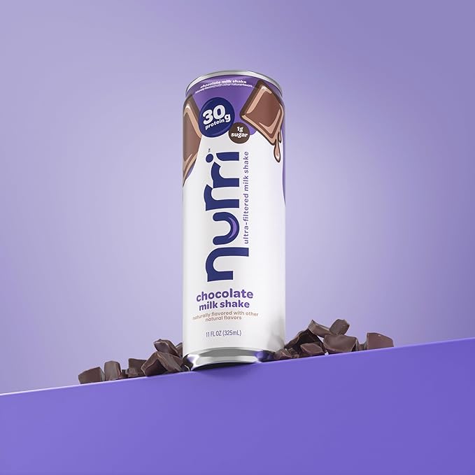 Nurri - 30g Protein Ultra Filtered Milk Shake – Chocolate - Lactose Free, Low Sugar, 150 Calories, 10 Vitamins and Minerals - 11 fl oz, 10 Cans