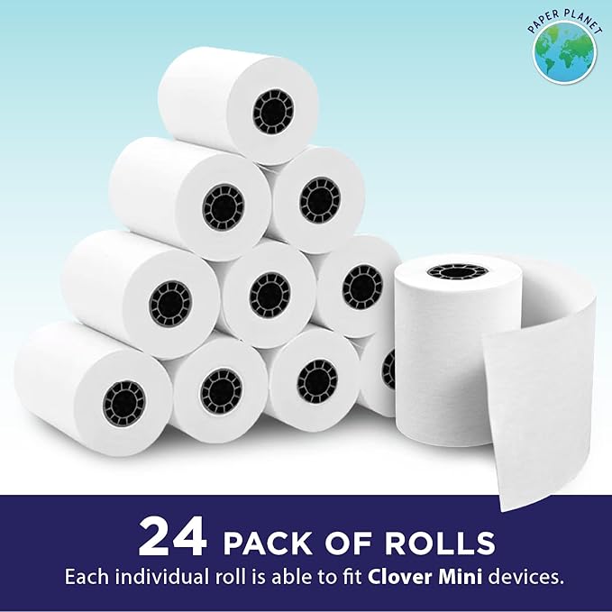 Thermal Paper for Clover Mini by Paper Planet | C200, C300, C301, C302, C305 | 24 Rolls