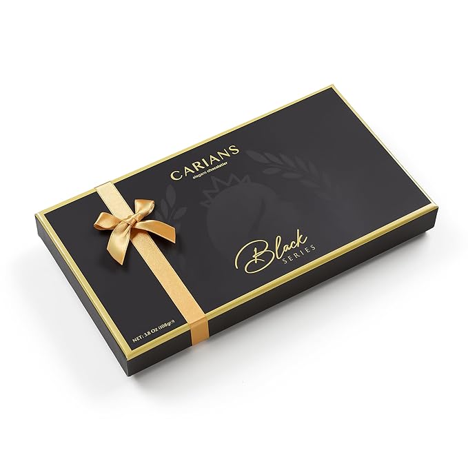CARIANS Assorted Gourmet Chocolate Truffles Box, Luxury Candy Gift Basket with Dark, Milk & Hazelnut Truffles, Great For Gift Giving, Anniversary, Valentine's Day, 10 Pcs.