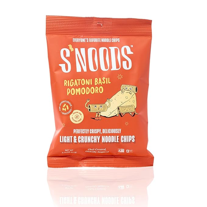 S’NOODS Slurps Up Chips Variety Pack - Light & Crunchy Noodle Chips - Plant-Based Protein - Vegan Snacks - Gluten-Free - Perfectly Crispy & Delicious - For Adventurous Snackers - 0.74 oz (12 Pack)