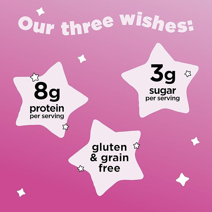 Three Wishes Grain-Free & Protein Cereal - Healthy, Low Sugar & Gluten-Free Breakfast Cereal - Low Carb, Plant-Based, Vegan & Non-GMO - Marshmallow, 3-Pack