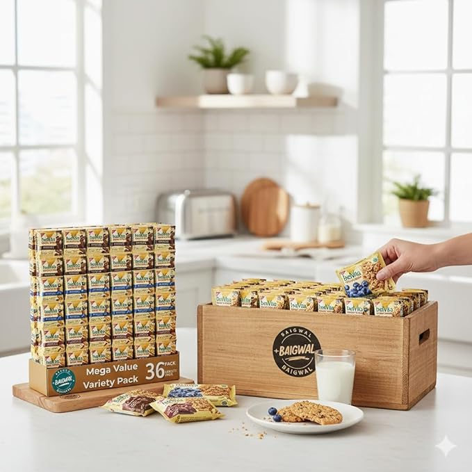 balvita Breakfast Biscuits Bite Size Snack Packs,36 Count, 72 Ounces, package by baigwal.