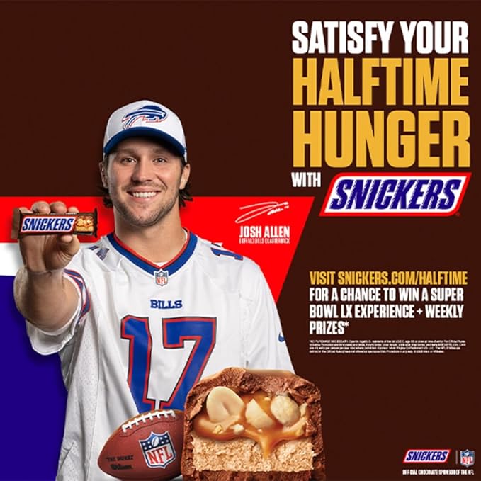 SNICKERS Candy Milk Chocolate Bars, Share Size Bulk Pack, 3.29 oz Bar (Pack of 24)