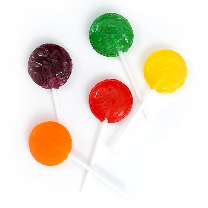 Lollipops Individually Wrapped Bulk, 2 Pound Bulk Candy (Approx 75 pcs.), Assorted Lollipop Flavors of Mixed Fruit Suckers