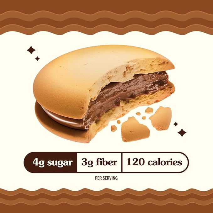 Rip Van Romeos Milk Choco Fudge Cookies - Low Sugar Cookies - Healthy Keto Snack - Individual 2 Packs (18 Count)
