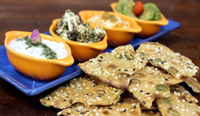 SunGak - Baked Multigrain Sangak Crackers, All Natural (7.02 oz)