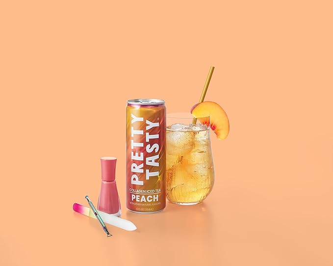 Pretty Tasty Radiance Collagen Tea - Beauty and Wellness - 10g Collagen Peptides Mix - (12 Pack) Variety