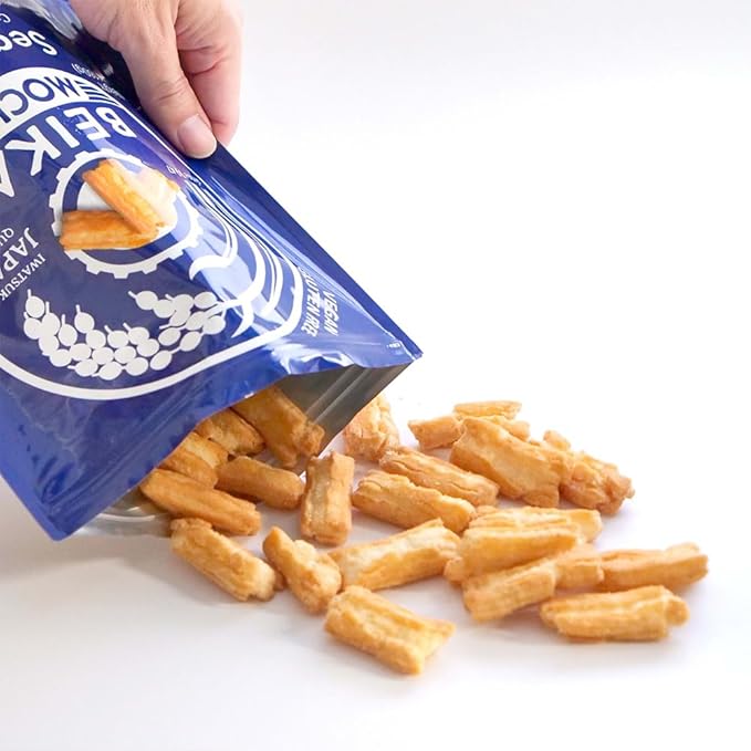 [Beika Mochi] Sea Salt Flavor Japanese Rice Mochi Snack | Gluten-Free | Vegan | Made with 100% Japanese Rice and Sea Salt (160g)