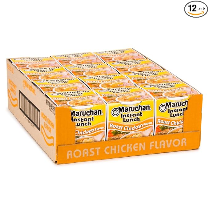 Maruchan Instant Lunch Roast Chicken Flavor, 2.25 Oz, Pack of 12