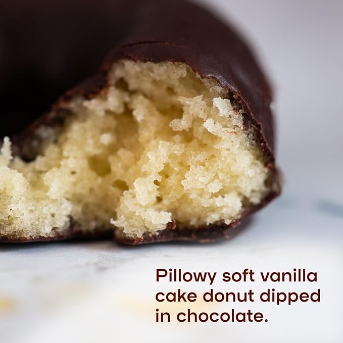 Donutful Chocolate Dipped Mini Donuts – Baked Not Fried, Less Sugar, Nothing Artificial, Non-GMO, Individually Wrapped Snack Packs (30 Donuts/Box)