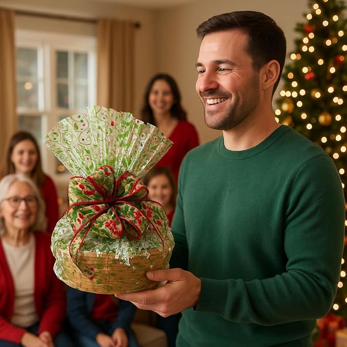 Handcrafted Gift Basket with Chocolates, Cookies, Snacks & Candy. Perfect for Birthdays, Sympathy, Holidays, Clients & Thank You Gifts (Premium Plus: $124.99, Holiday)