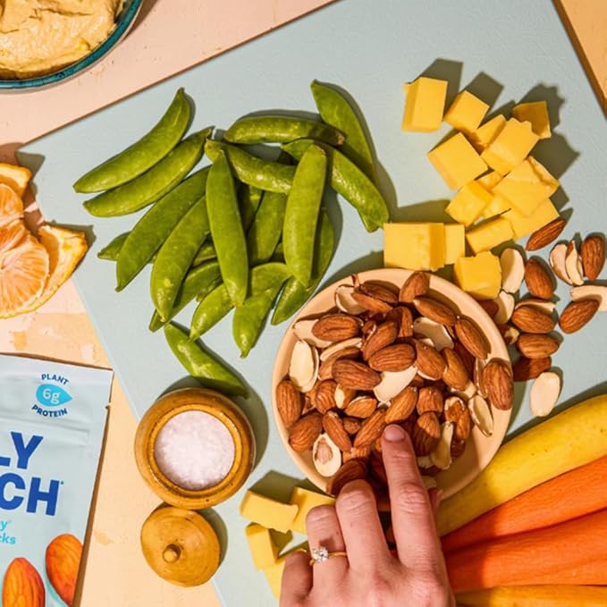 Daily Crunch Sprouted Almonds and Dehydrated nuts for a Unique Crunch, Keto Friendly, Non-GMO Zero Seed Oils, Gluten Free 4oz (6 Pack, Original)