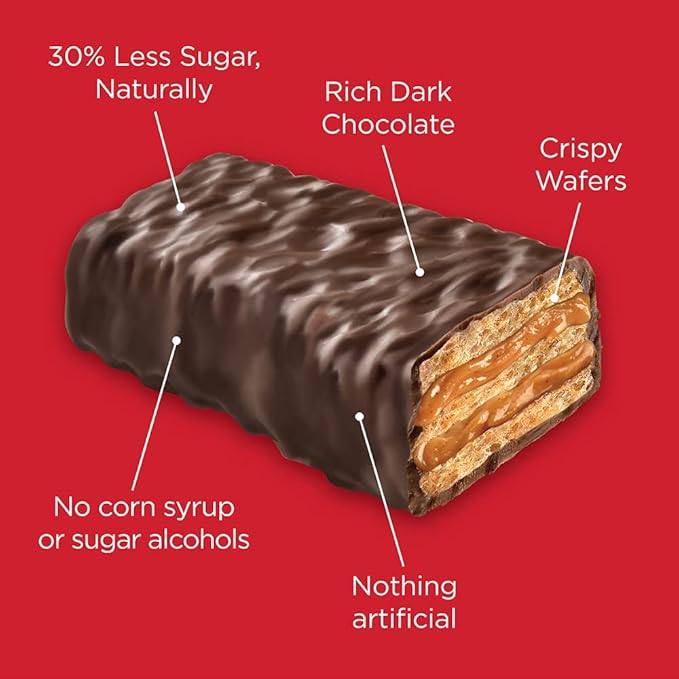 Little Secrets Dark Chocolate Peanut Butter Crispy Wafers | 60 Minis | Made in Europe | Nothing Artificial & No Sugar Alcohols | Sustainable Cocoa | 3.5 Ounce (Pack of 6)