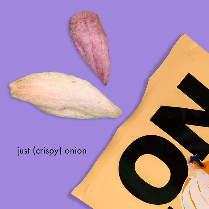 Root Foods Onion Chips, Natural Veggie Snack, Non-GMO Vegetable Crisps, Good for Adults, Kids, Vegan, Gluten Free, Kosher, Halal 6 pack