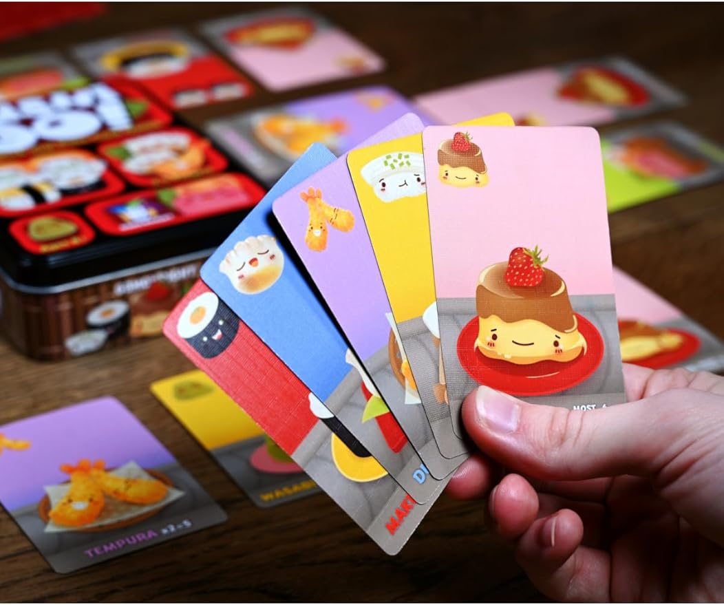 Sushi Go - The Pick and Pass family Card Game from Gamewright, great for 2-5 players aged 8 and up