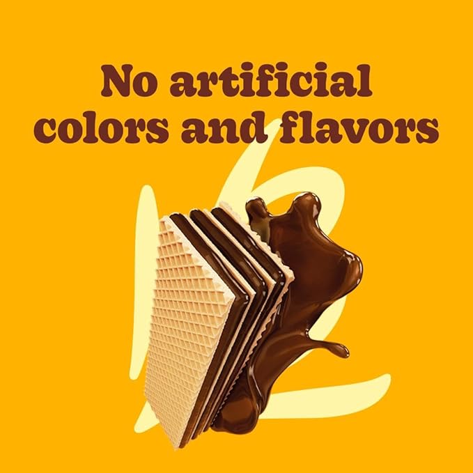 Bauducco Chocolate Wafers - Crispy Wafer Cookies With 3 Delicious, Indulgent Decadent Layers of Chocolate Flavored Cream - Delicious Sweet Snack or Dessert 9.0oz (Pack of 1)