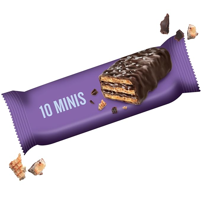 Little Secrets Dark Chocolate Crispy Wafers | 60 Minis | Made in Europe | Nothing Artificial & No Sugar Alcohols | Sustainable Cocoa | 3.5 Ounce (Pack of 1)