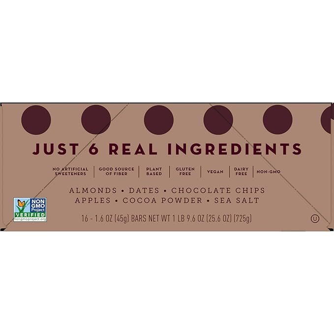 Larabar Almond Butter Chocolate Chip, Gluten Free Vegan Bars, 16 ct