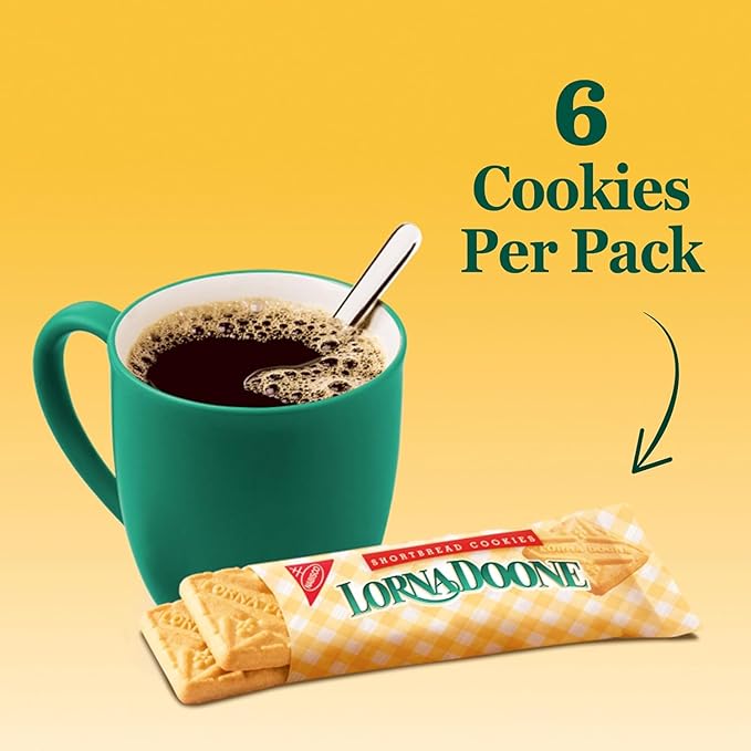 Shortbread Cookies Gourmet Butter Treats, Individually Wrapped - Breakfast Tea Coffee School Office Party Holiday Gift 30 Bags (6 Cookies Per Pack) 180 Total Pieces