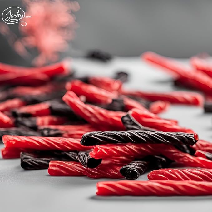 Cinnamon Licorice Twists Pack of 3 - Old Fashioned Christmas Candy, Fat-Free Chewy Licorice Candy, Fun Treat, Delicious Snack, Christmas Treats - Soft & Chewy Texture with Bold Fresh Flavor (Total 24oz)