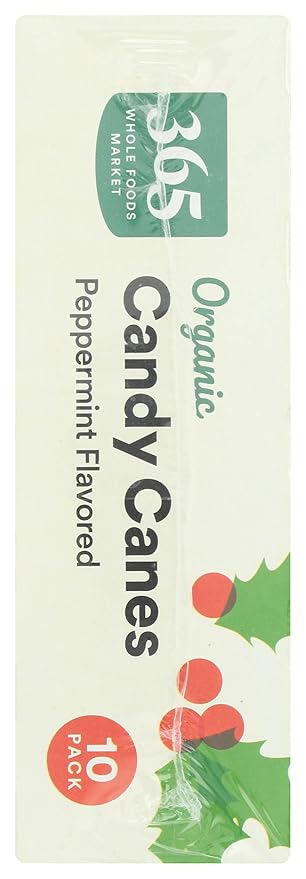 365 by Whole Foods Market, Organic Candy Canes 10 Count, 5 Ounce (Pack of 2)