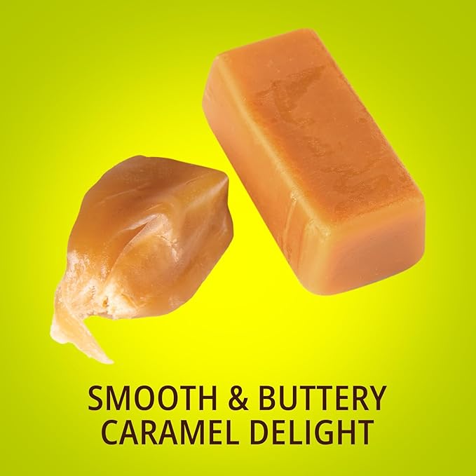 PARDAS Caramel Cream Candy, 7oz Bag, 2 Pack of Caramels Individually Wrapped, Ideal Kosher Candy for Desserts, Parties, Lunchboxes and Holiday Celebrations, Perfect for Snacking and Sharing