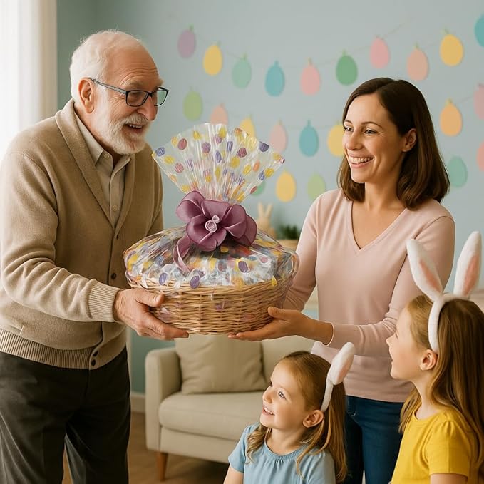 Handcrafted Gift Basket with Chocolates, Cookies, Snacks & Candy. Perfect for Birthdays, Sympathy, Holidays, Clients & Thank You Gifts (Executive Upgrade: $199.99, Easter)