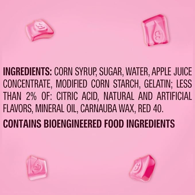 STARBURST Gummies All Pink Gummy Candy Strawberry Flavored Chewy Snacks Bulk, Sharing Size, 9 oz Candy Bags (Pack of 8) for Pink Buffets, Party Favors, and More