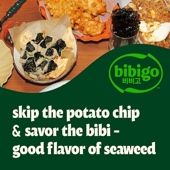 Bibigo Spicy & Sweet Seaweed Chips, 1.41 Ounce (Pack of 6)