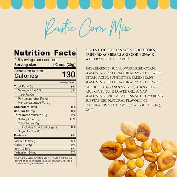 Müix Snacks, Premium Snack Mix: Variety Pack (Honey, Exotic, and Rustic Mix) - 2.3 Ounce Bags (Pack of 6 Bags), Snack Mix, Bold and Unique Flavors, Premium Trail Mix