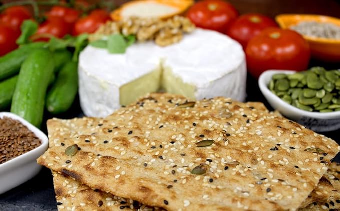 SunGak - Baked Multigrain Sangak Crackers, All Natural (7.02 oz)