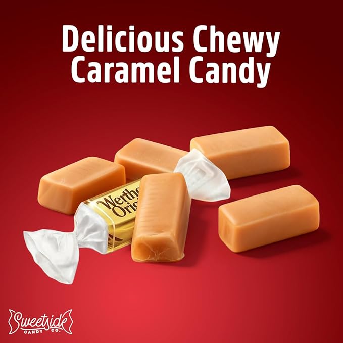 Original Soft Caramels, 1lb Pack of Soft Caramel Candy, Perfect Werthers Caramel Chews for Home, Work, School, Parties, Holidays and Gift Giving, Ideal for Snacking and Sharing