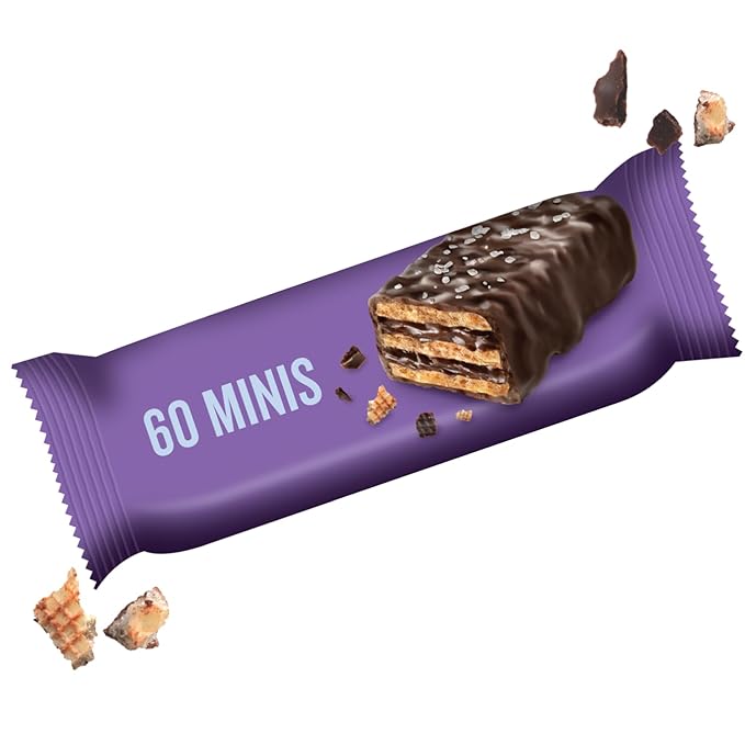 Little Secrets Dark Chocolate Crispy Wafers | 60 Minis | Made in Europe | Nothing Artificial & No Sugar Alcohols | Sustainable Cocoa | 3.5 Ounce, Pack of 6