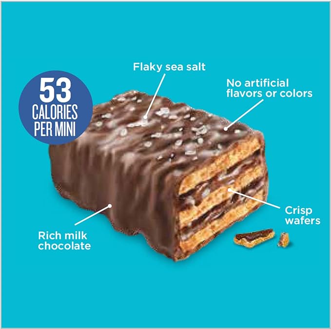 Little Secrets | Milk Chocolate Crispy Wafers | 60 Minis | Made in Europe | Nothing Artificial & No Sugar Alcohols | Sustainable Cocoa | 3.5 Ounce, Pack of 6