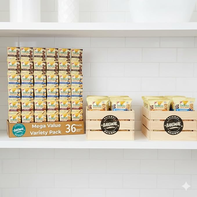 balvita Breakfast Biscuits Bite Size Snack Packs,36 Count, 72 Ounces, package by baigwal.