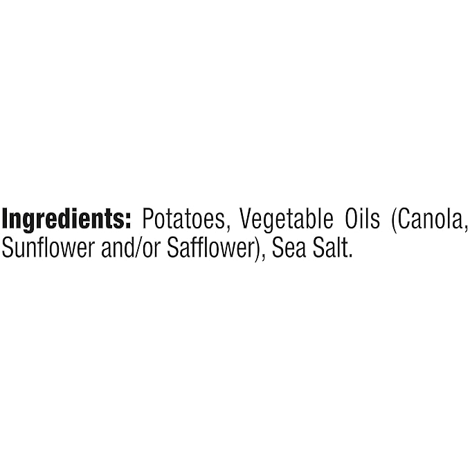 Kettle Brand Sea Salt Kettle Potato Chips, Gluten-Free, Non-GMO, 7.5 oz Bag (Pack of 12)
