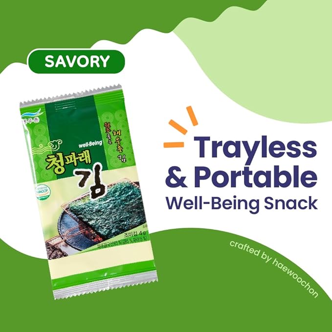 KIM'S TABLE- Sea Salt - 25 Count - Organic Roasted Seaweed Sheets - Keto Vegan Gluten Free - Great Source of Iodine & Omega 3’s - Healthy On-The-Go Snack for Kids Adults