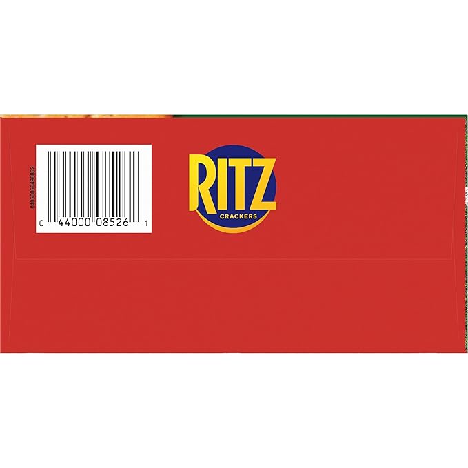 RITZ Football Shapes Original Crackers, Snacks for Kids and Adults, Party Snacks, Limited Edition, 12.3 oz