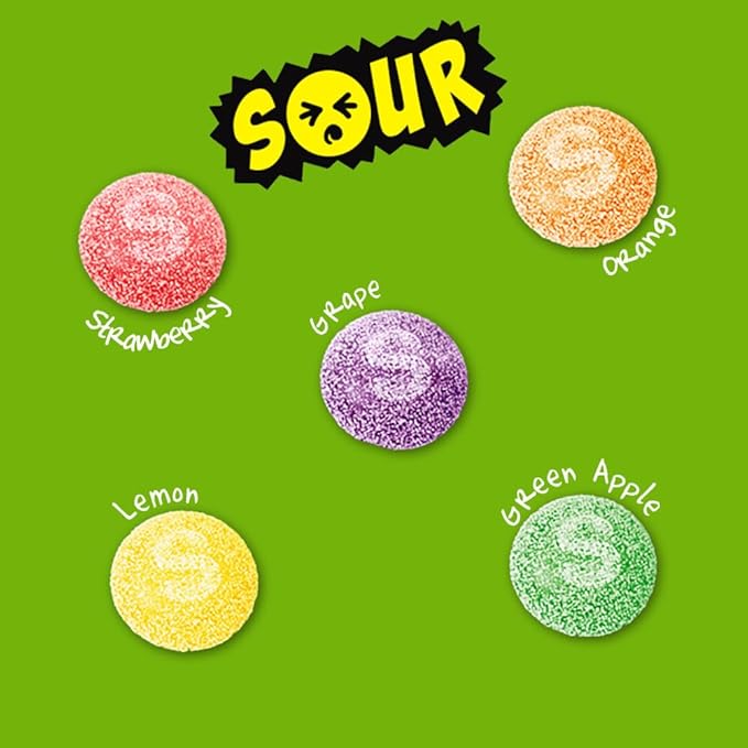 SKITTLES Sour Gummies Chewy Sour Candy Assortment, 5.8 Oz, Bulk Candy Pack of 12