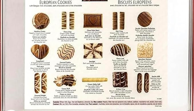 Luxury European Chocolate Cookie Variety – Festive Christmas Biscuit Assortment, 49.4 oz. Perfect for Valentines, Easter or Any Event