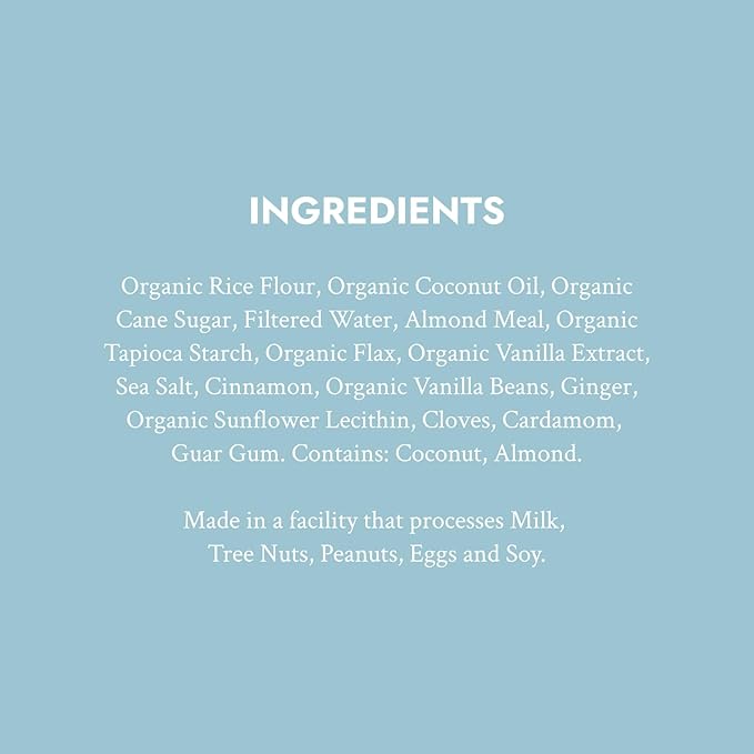 Bakeology Vegan Cookies- Vanilla Chai Gluten Free Crunchy Mini Cookie Bites, Dairy Free, Non-GMO, 0g Trans Fat, Plant Based Dessert Sweets, Made with Coconut Oil & Pure Ingredients