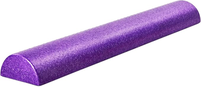 Yes4All High-Density EPP Half Round Back Roller Foam, Exercise Foam Roller for Yoga, Pilates & Stretching - 12, 18, 24, 36 inch