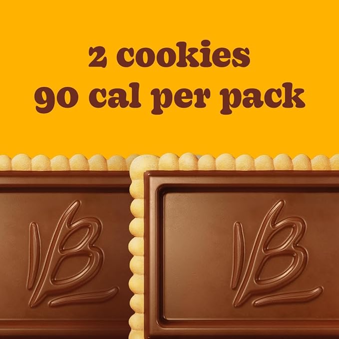 Bauducco Choco Biscuit Cookies – Crispy Chocolate-Covered Biscuits, Individually Wrapped for Snacking, Dessert, and Lunch Boxes, 25.3 oz (Pack of 40)