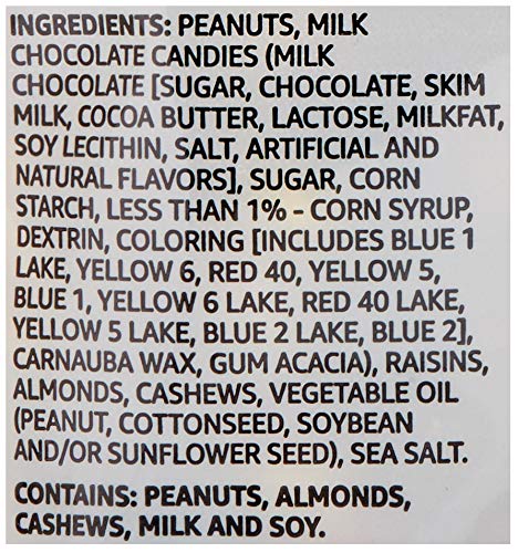 Amazon Brand - Happy Belly Nuts, Chocolate & Dried Fruit, Trail Mix, 1 pound (Pack of 1)