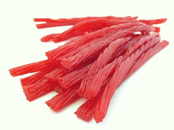 Cinnamon Licorice Twists - Spicy Fat-Free Old Fashioned Gourmet Red Hots Cinnamon Candy - Soft & Chewy Texture with Bold Fresh Flavor - Licorice Candy - (8 oz)