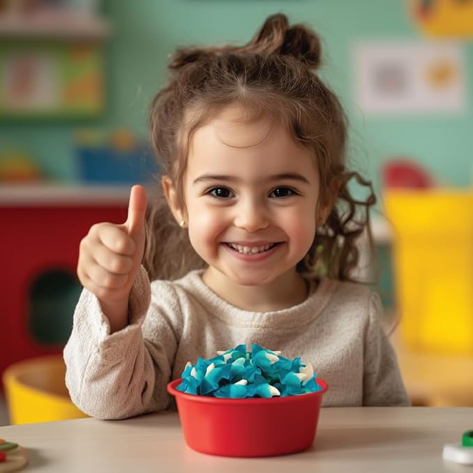 Blue Sharks Gummy Candy | 1 Pound Bag | Blue Raspberry Flavor | Chewy Fruity Gummy Sharks | Ocean Gummy Fish for Parties, Candy Buffets, Themed Events