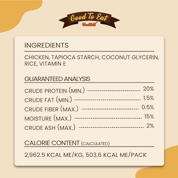 Gootoe Chicken Breast Wrapped Sticks 6oz, All Natural, Grain-Free, Low Fat, Premium Training Chews, Healthy & Easily Digestible